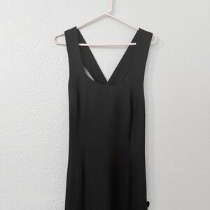 90s Grunge Era Dress Side Button Slit Closure Hourglass Dress